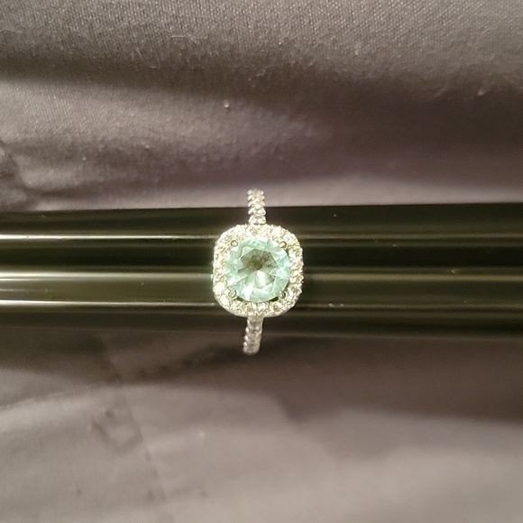 Aquamarine CZ Ring - Picture 4 of 12